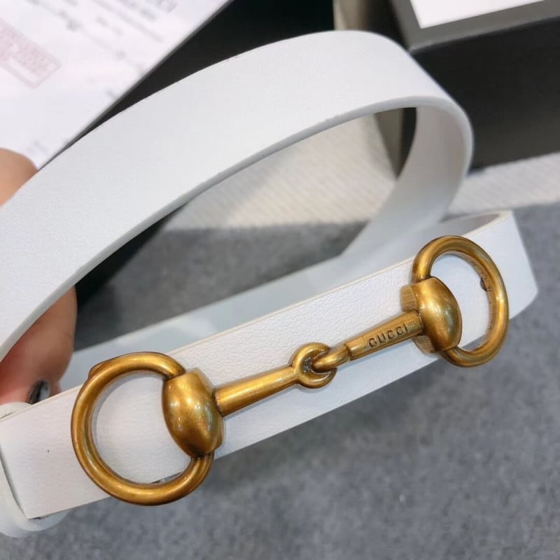 Gucci 20mm Leather Belt With Horsebit 600636 view 4