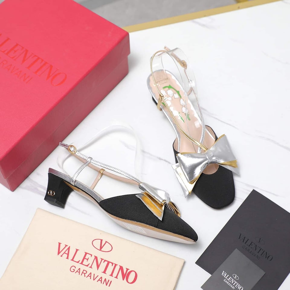 Valentino Bowow Slingback Pumps Black 6W2S0Lb6Qlj R1V view 10
