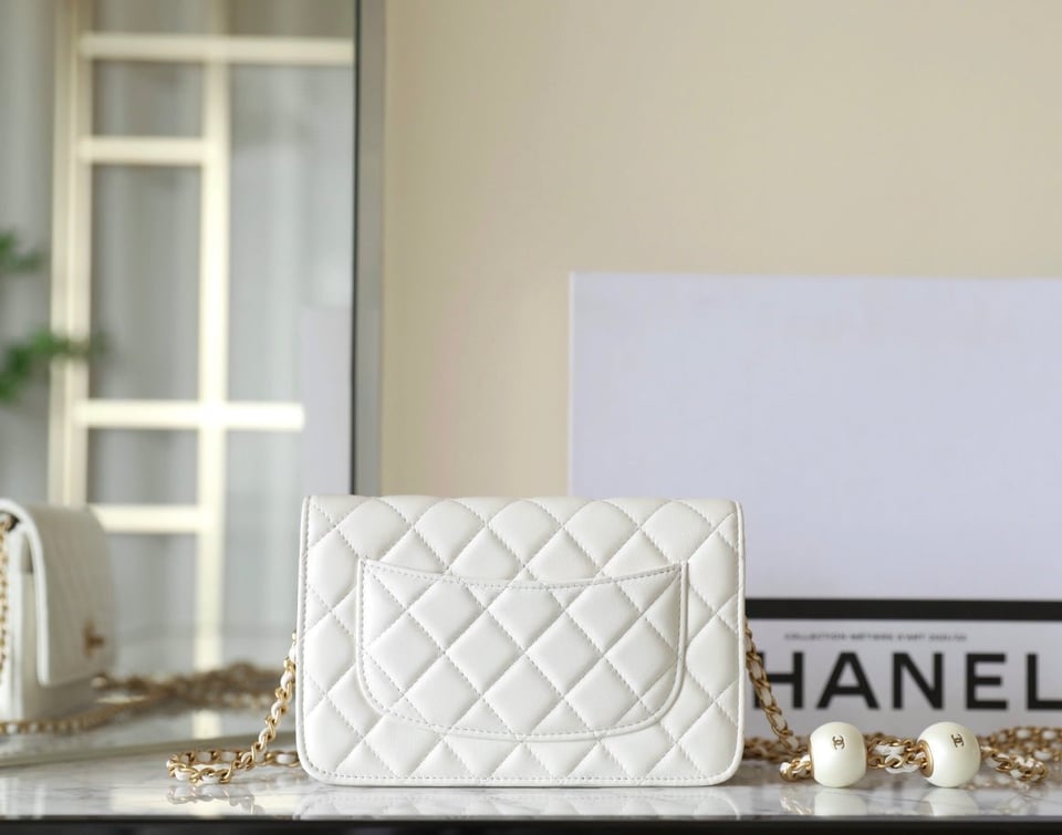 Chanel 24S Woc 19Cm White Calfskin Pearl Ball view 7