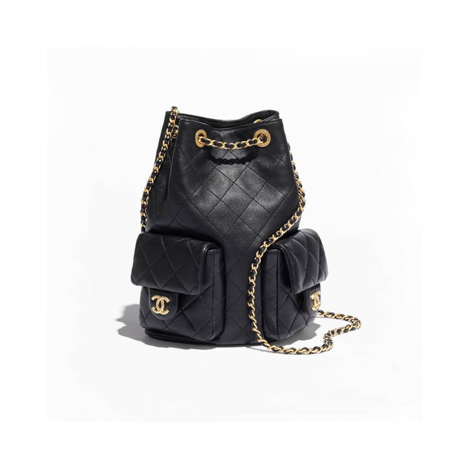 Chanel Lambskin Backpack Black view 2