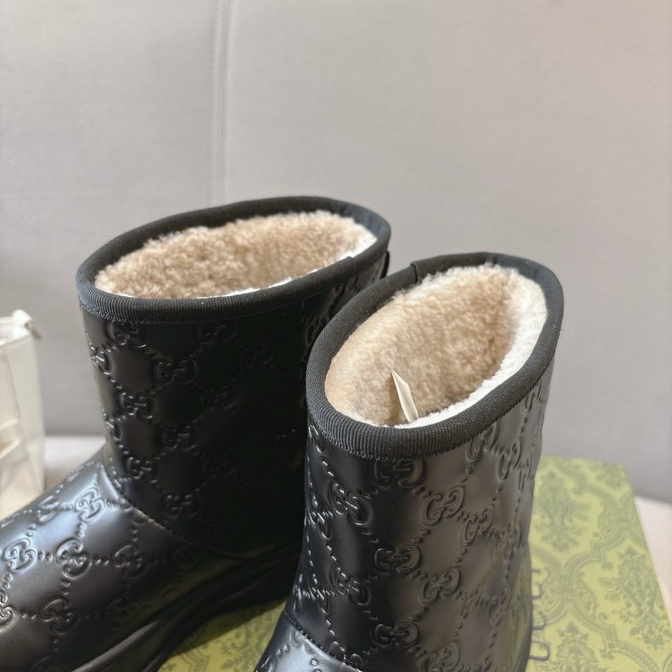 Gucci Women?S Boot Gg Leather Black view 8