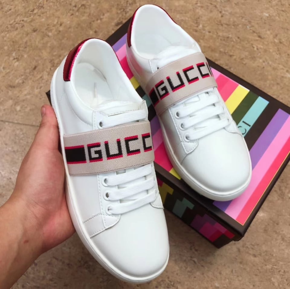 Gucci Wmns Ace Stripe Ivory 525269 0Fiv0 9086 view 4