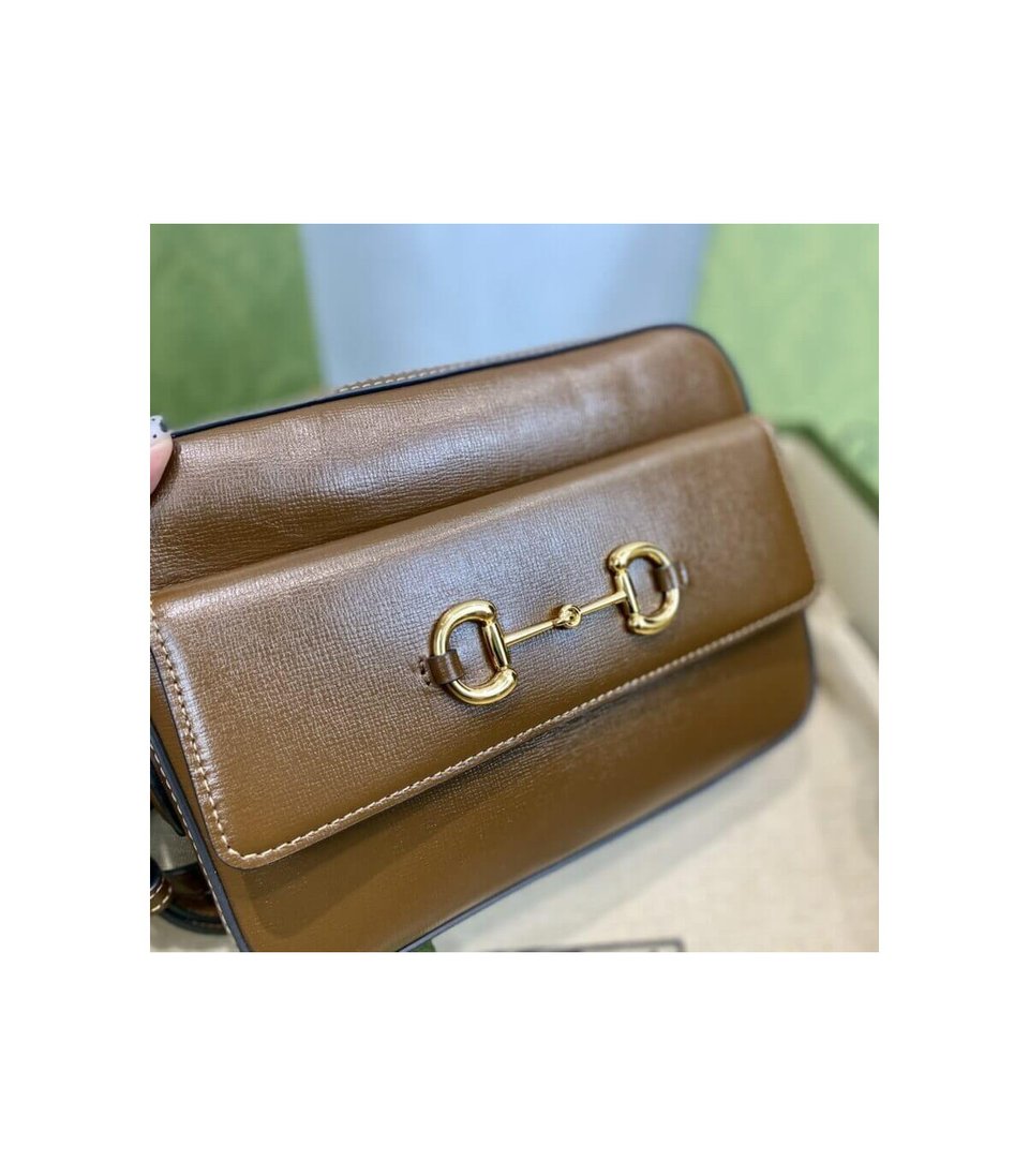 Gucci Horsebit 1955 Small Leather Shoulder Bag view 7