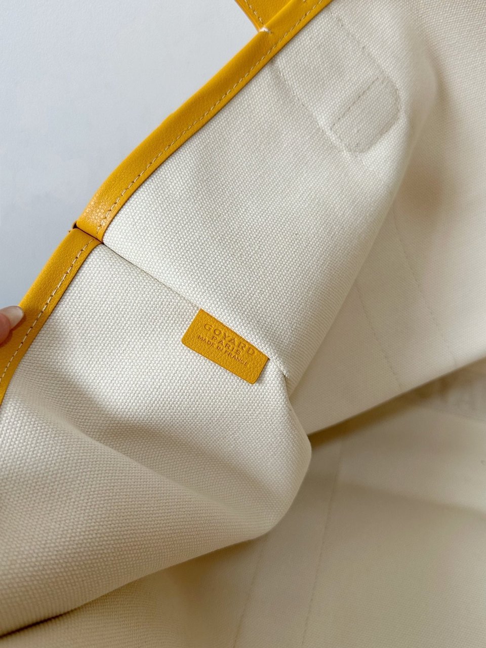 Goyard Goya Villette Tote 45Cm Yellow Canvas view 9