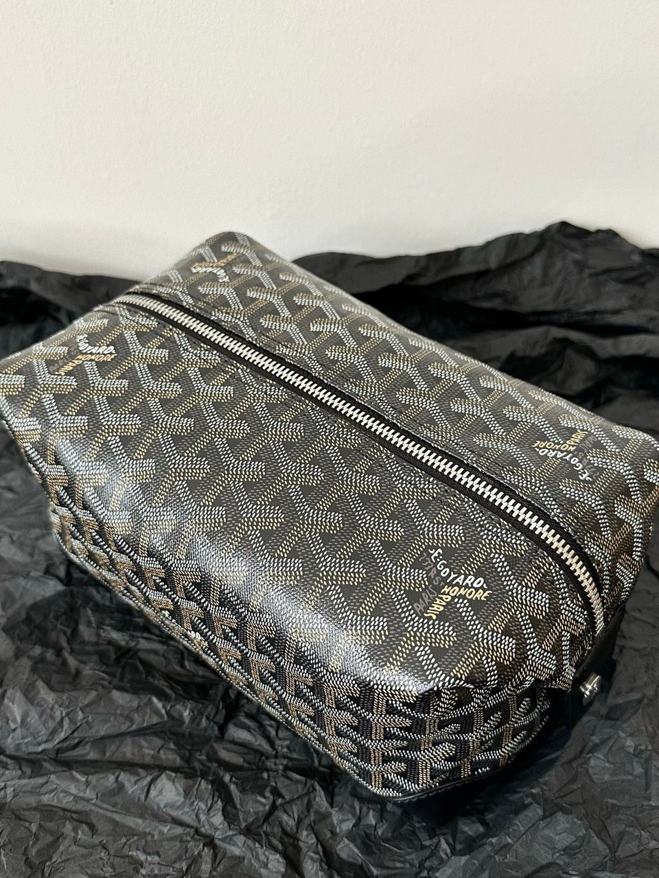 Goyard Goya Cosmetic Bag 24Cm Black Canvas view 6