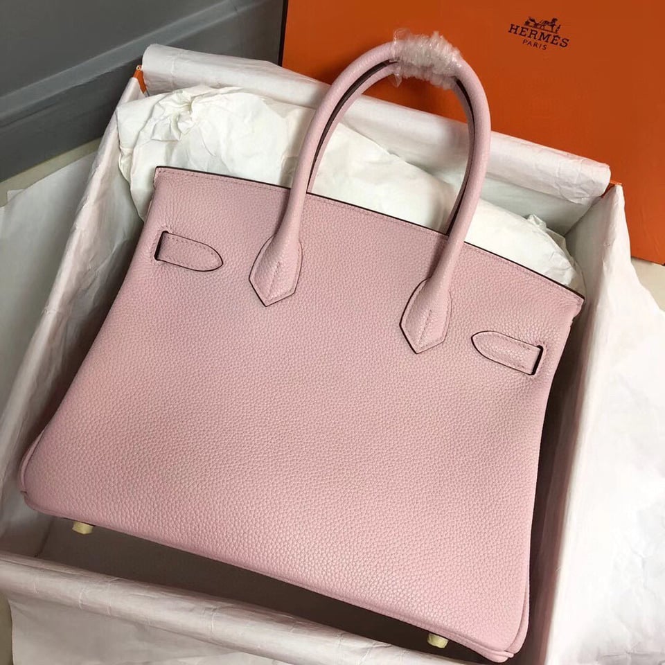 Hermes Birkin 30Cm Pink Togo Leather Gold Hardware view 8