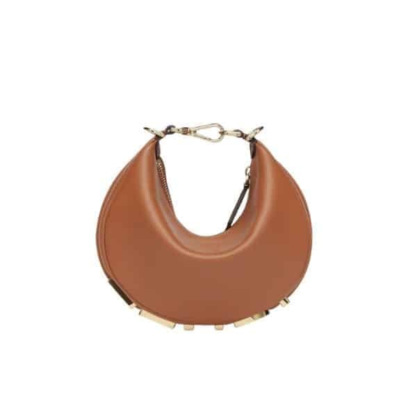 Fendi Fendigraphy Mini Leather Mini Bag Brown 16Cm 8Bs081A5Dyf1Mqi view 2