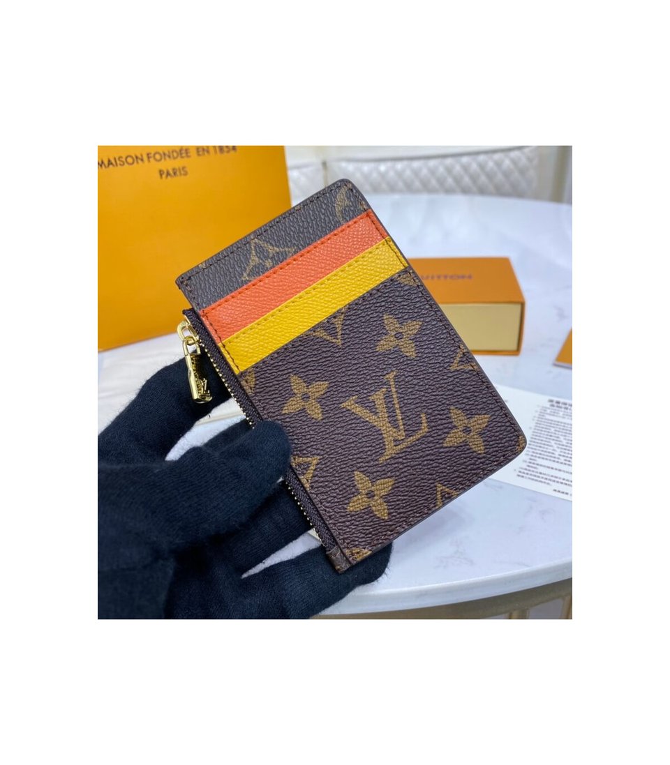 Louis Vuitton Happy Bear Coin &amp; Card Holder Brown view 3