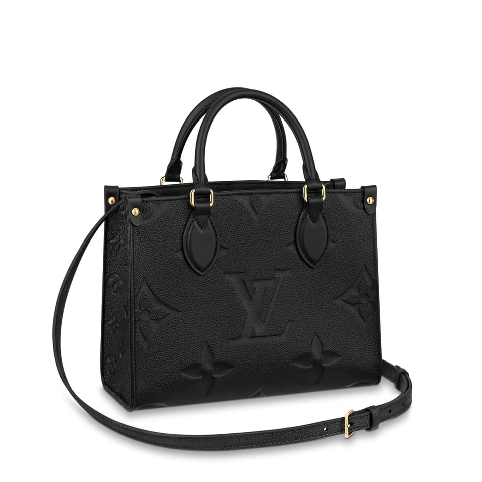 Louis Vuitton Onthego PM Monogram Empreinte Handbag Black 25cm M45653 view 2