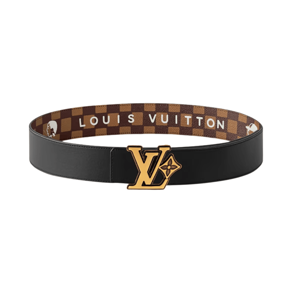 Louis Vuitton LV Flower Damier Phriendship 40mm Reversible Men Belt M4431V view 4