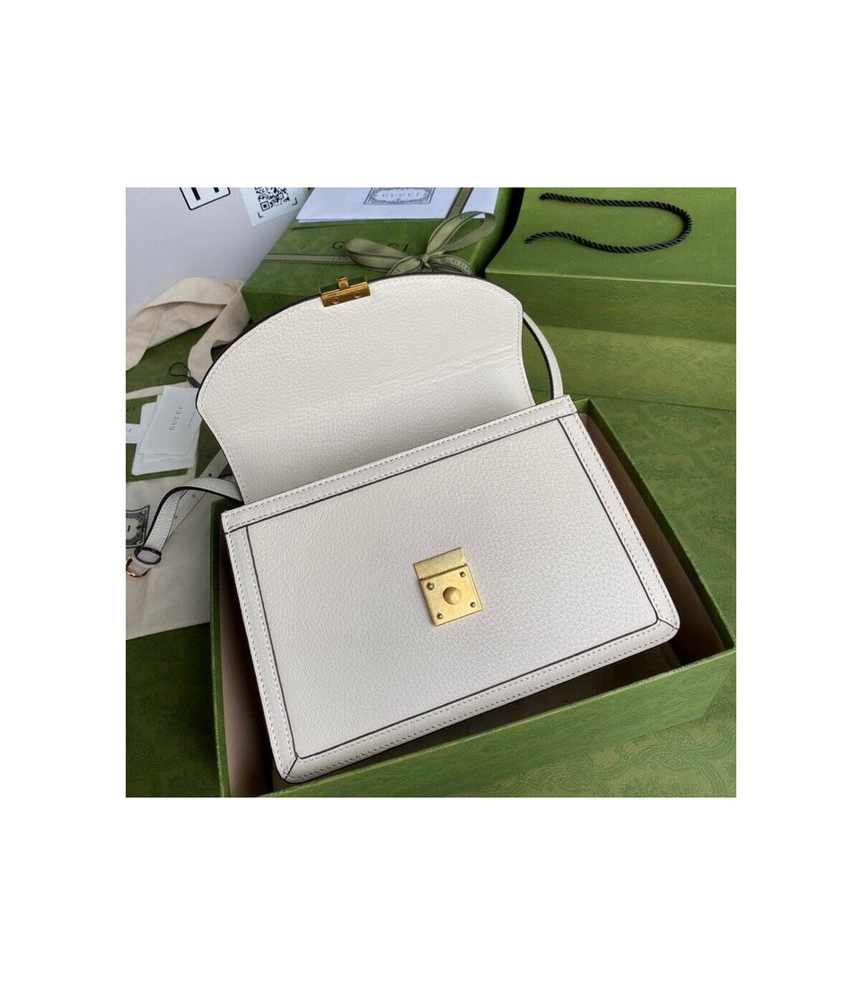 Gucci Ophidia Leather Small Top Handle Bag With Web view 10