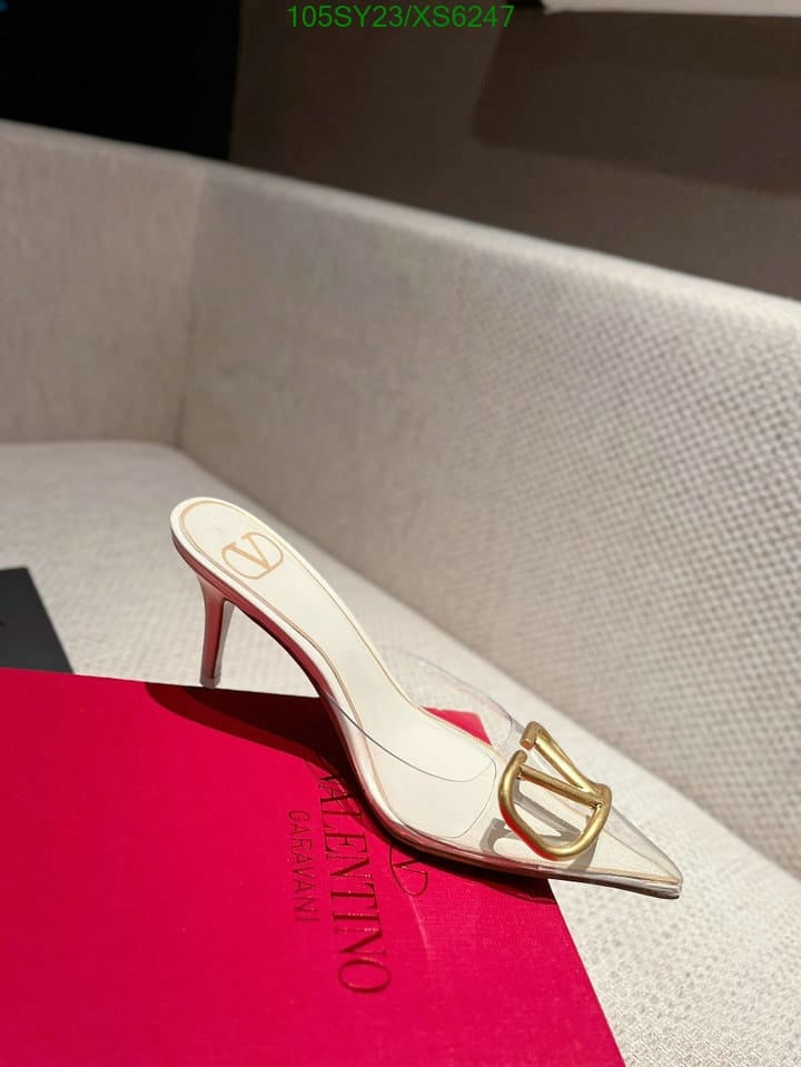 Valentino Vlogo 80 Vinyl Leather Mule In White view 6