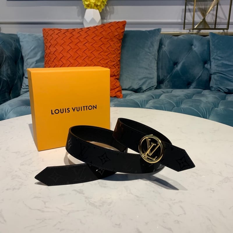Louis Vuitton LV Circle 30mm Reversible Belt M0139W Gold view 3