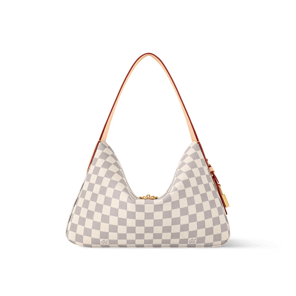 Louis Vuitton Slouchy PM Small Damier Azur Shoulder Bag 33cm/13in N00116 view 5