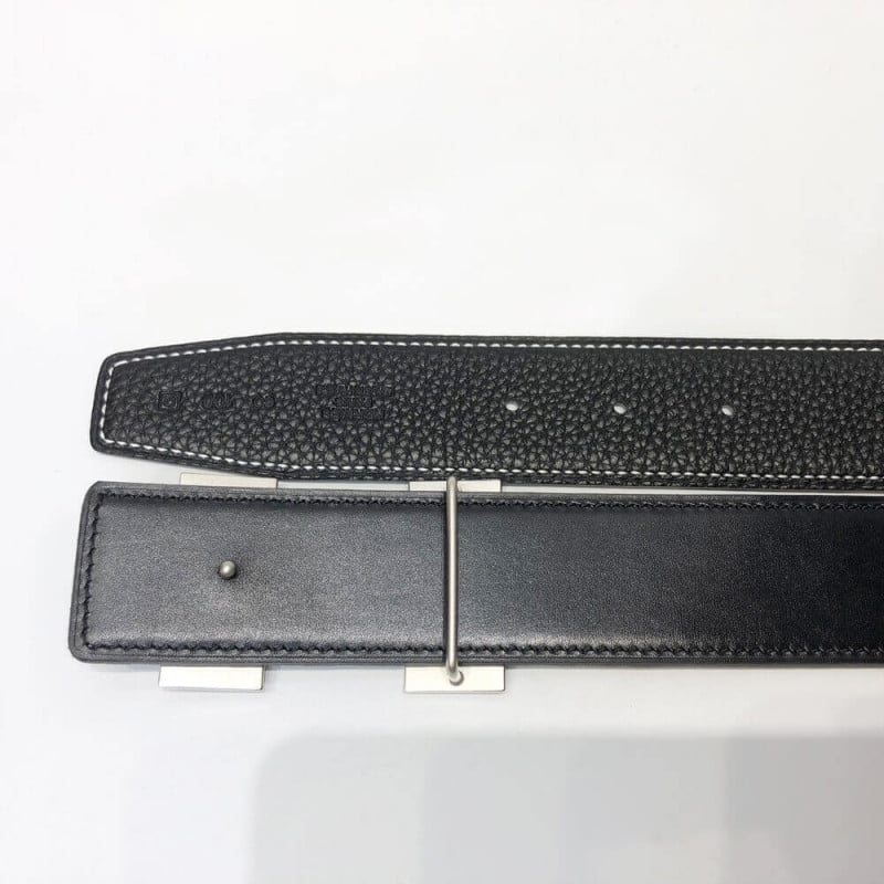 Hermes H Belt Buckle &amp; Reversible Leather Strap 38 mm HB02 view 9