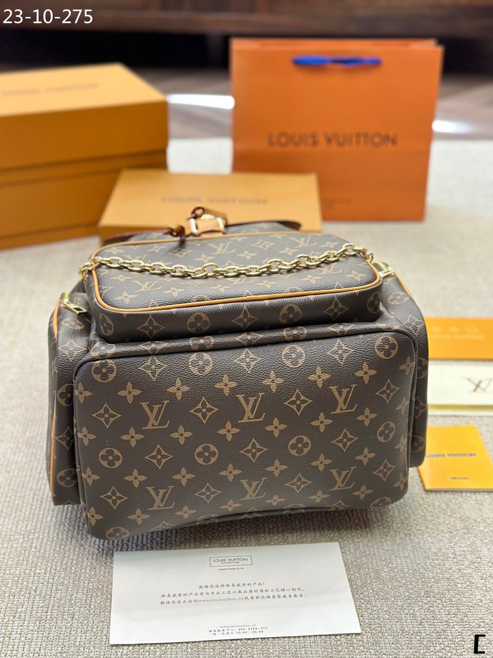Louis Vuitton Backpack Monogram Brown 45Cm view 9