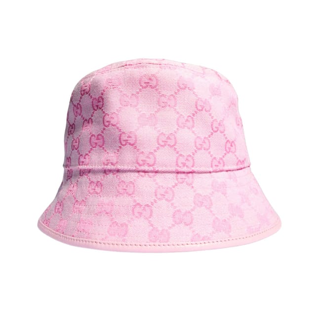 Gucci GG Cotton Canvas Bucket Hat Light Pink 875740 4HBJS 5072