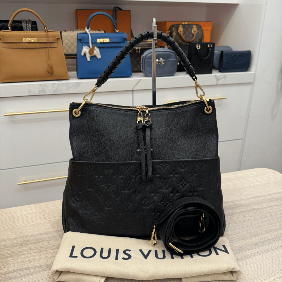 Louis Vuitton Empreinte Maida Hobo Black 32Cm M45522 view 4