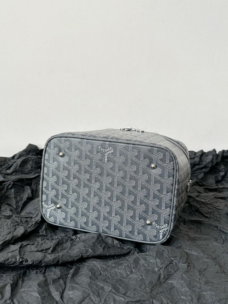 Goyard Goya Makeup Box Bag 20Cm Grey Canvas view 4