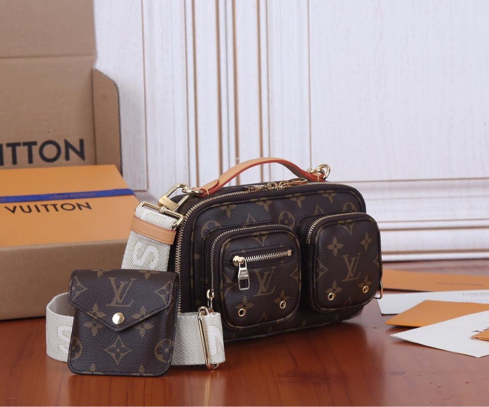 Louis Vuitton Utility Cross-Body Bag Brown 20cm view 11