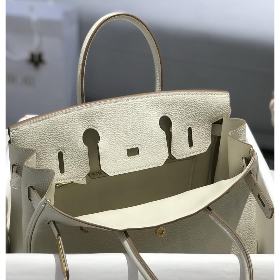Hermès Birkin 30 White Togo Leather with Gold Hardware 30cm view 11