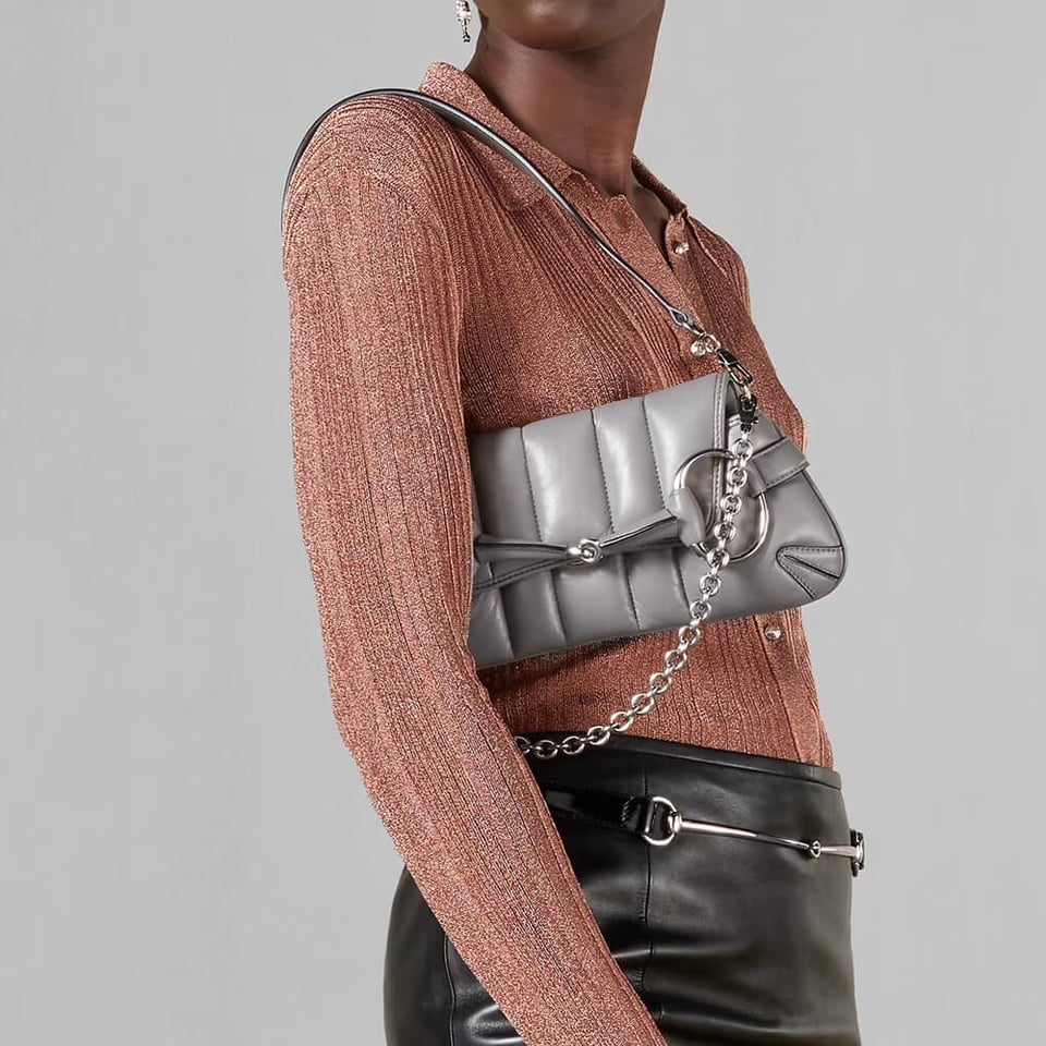 Gucci Horsebit Chain Small Shoulder Bag view 3