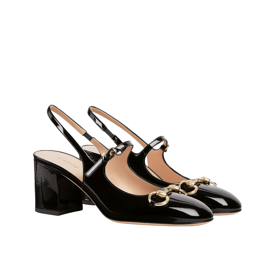 Gucci Women’S Horsebit Pump Black Leather 801893 Bnc80 1000 view 2
