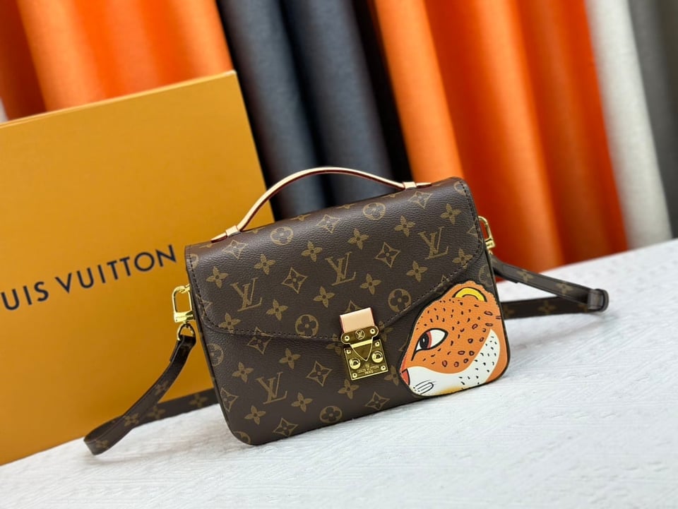 Louis Vuitton Pochette M Tis Monogram Coated Canvas 25Cm M47203 view 3