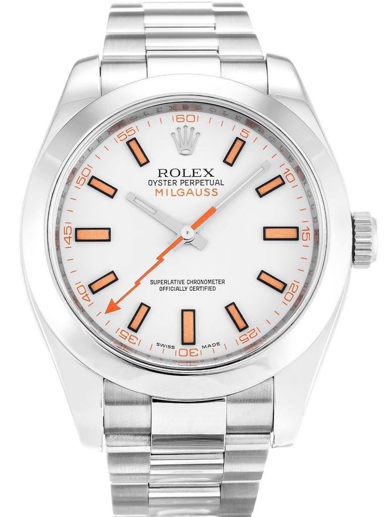 Rolex Milgauss 40mm White Dial 116400 view 2