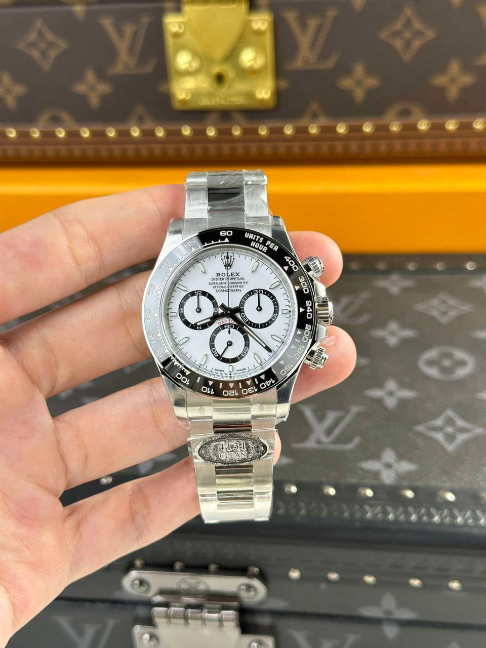 [SUPER CLONE] Rolex Daytona “Panda” 40 mm White Dial 126500LN view 10