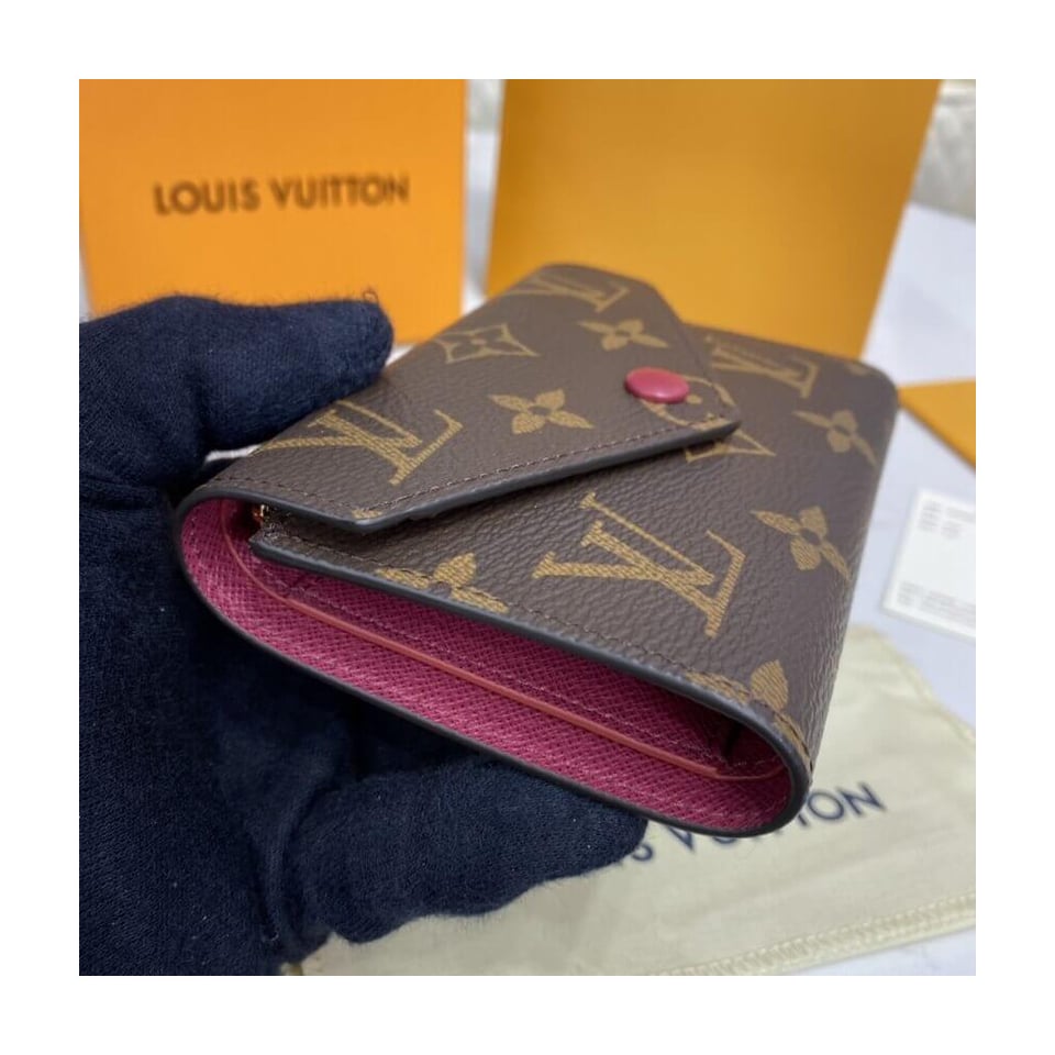 Louis Vuitton Monogram Canvas Victorine Wallet Fuchsia view 5