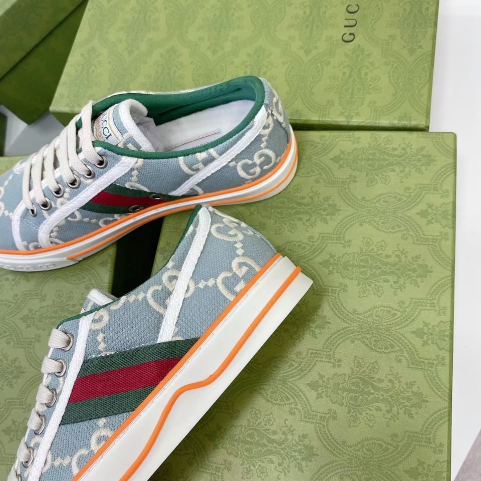 Gucci Women’S Tennis 1977 Sneaker Light Blue 606110 H0G10 3460 view 7