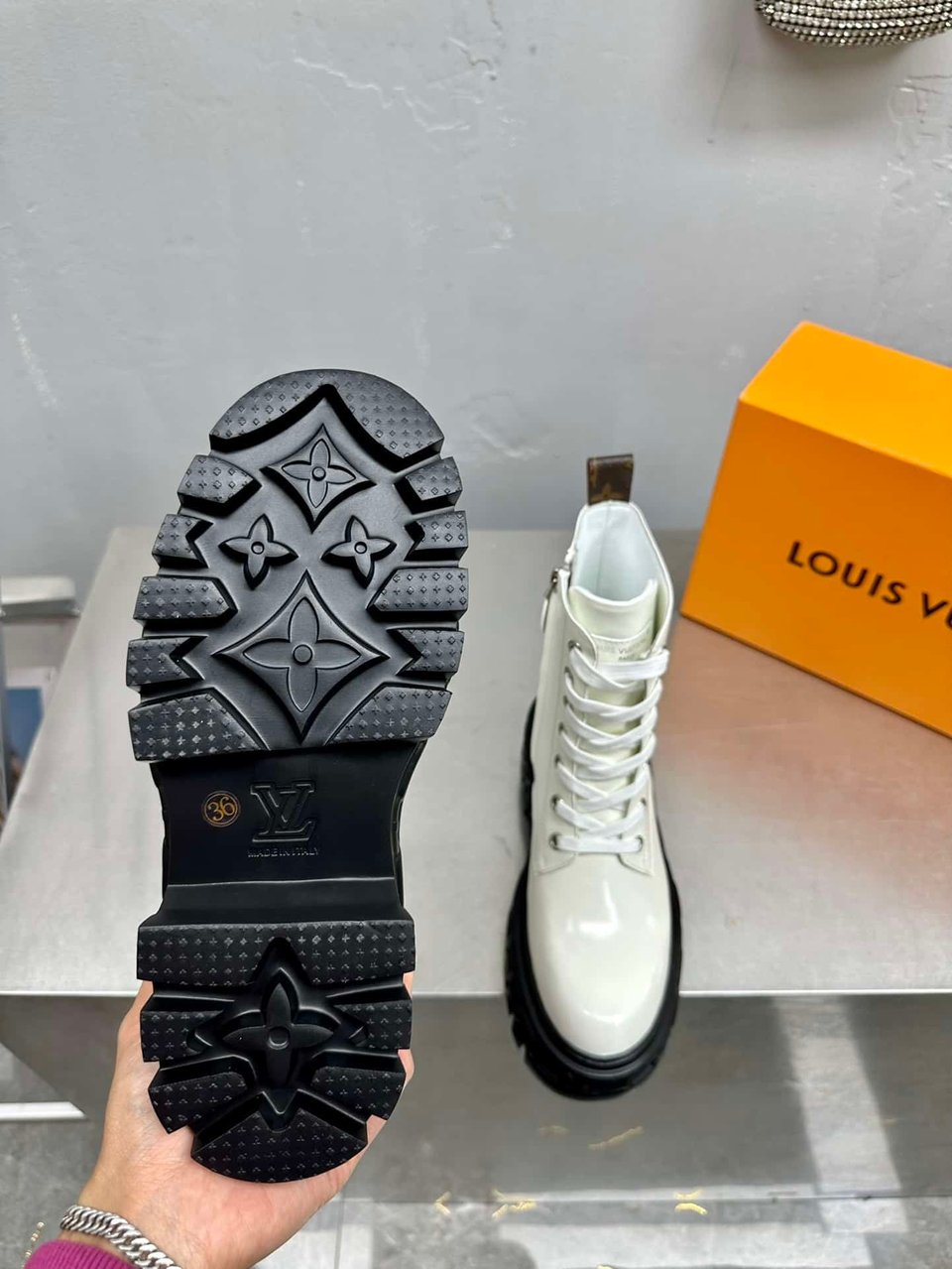 Louis Vuitton Lv Record Ranger Boot White view 9