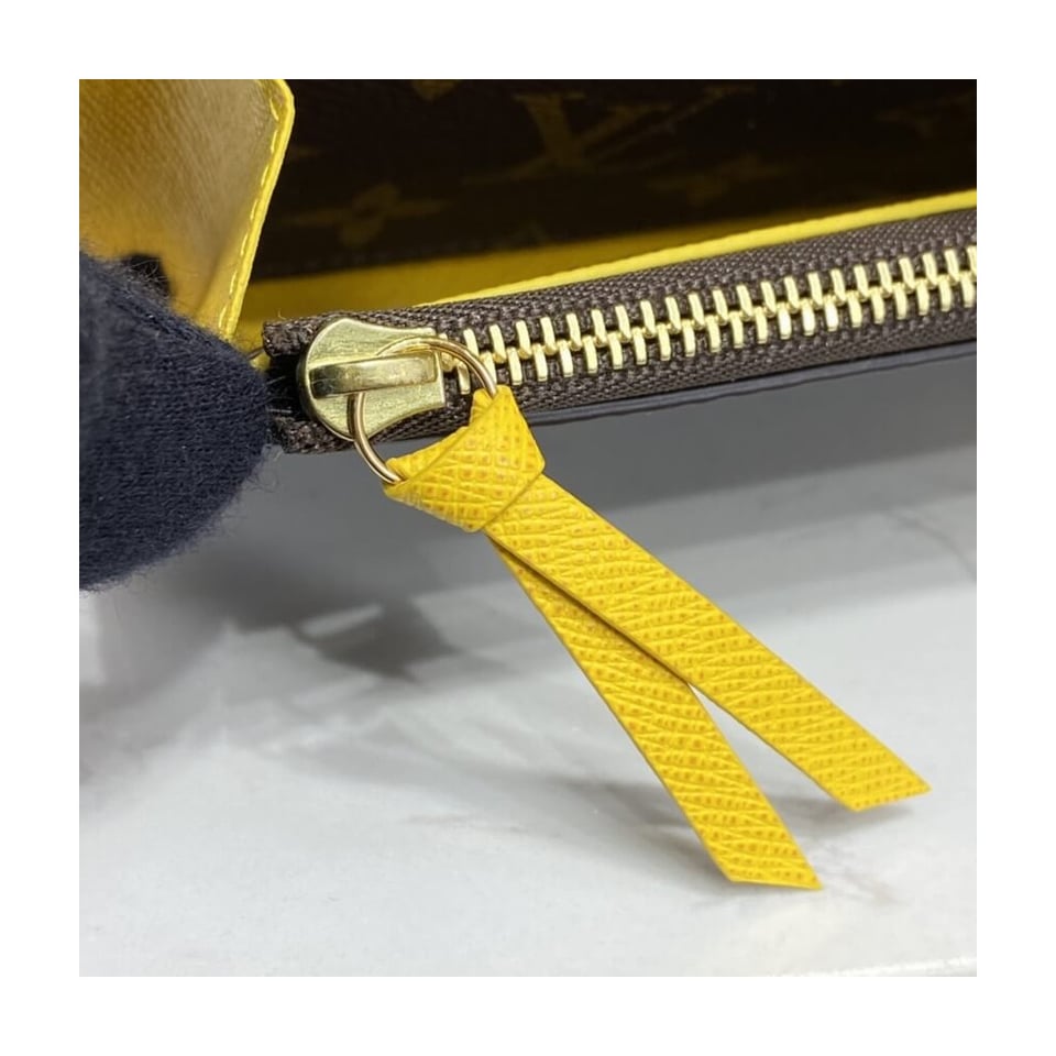 Louis Vuitton Monogram Canvas Emilie Wallet Yellow view 10