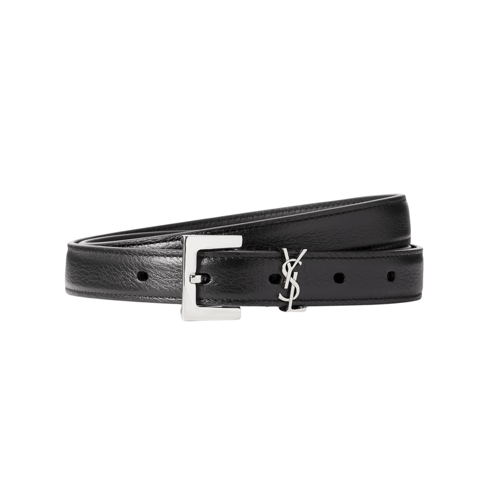 Saint Laurent Cassandre Leather Belt view 2