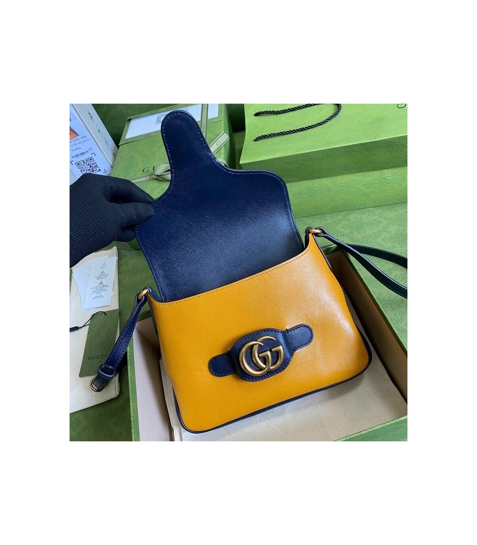 Gucci Small Messenger Bag with Double G 648934 view 9