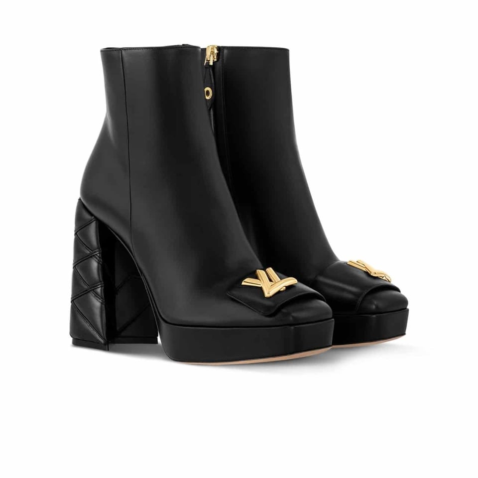 Louis Vuitton Shake Platform Ankle Boot Black 1Acixt view 2