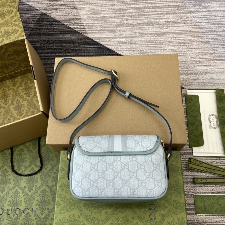 Gucci Monogram Textured Dollar Mini Ophidia view 5