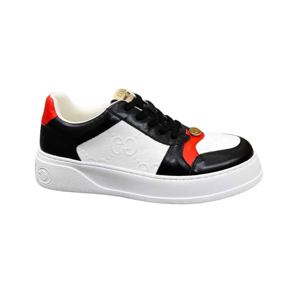 Gucci Screener Sneaker Black Orange view 2