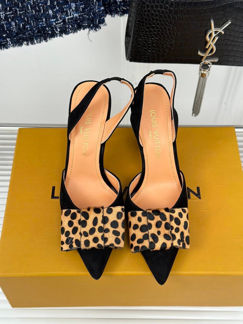 Louis Vuitton Blossom Slingback Pump Black 1Ac8B4 view 6
