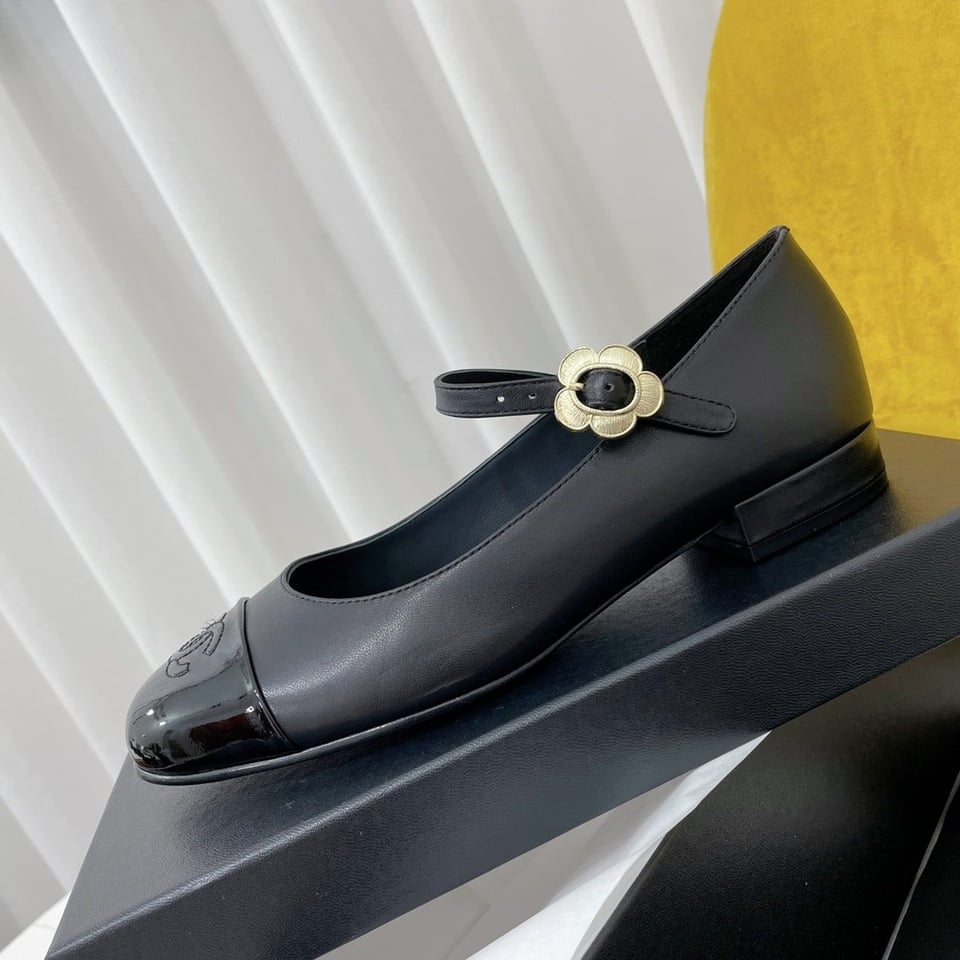 Chanel Mary Janes Black view 3