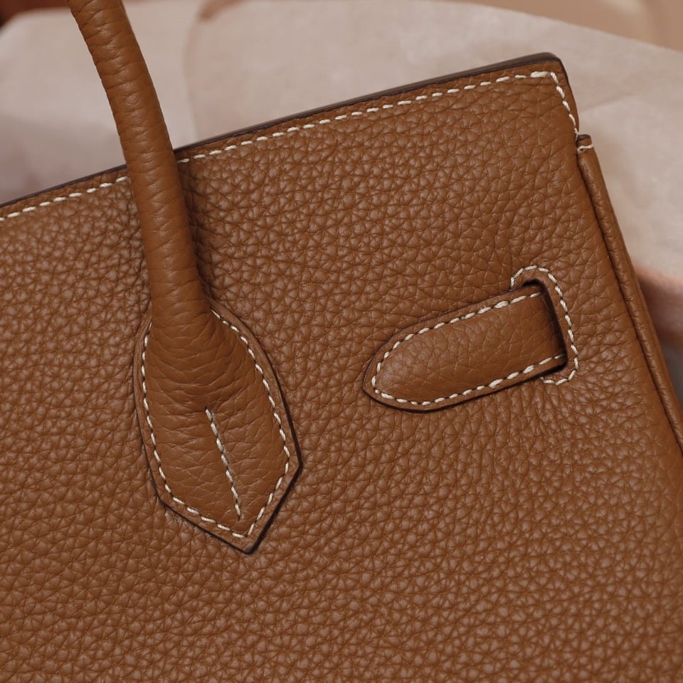Hermes Birkin Bag 35 Brown Togo Gold Hardware view 9