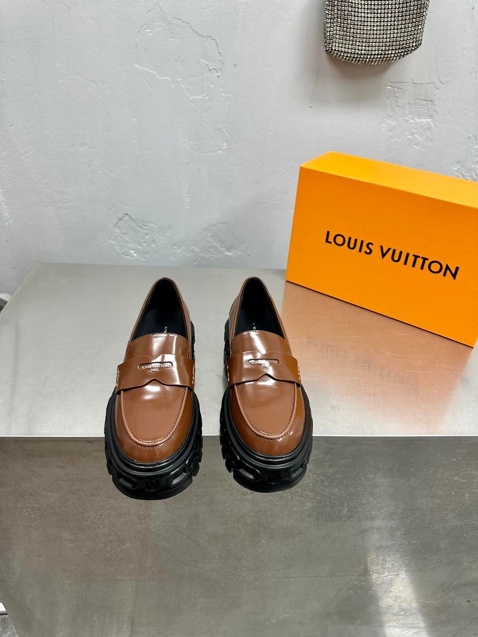 Louis Vuitton Lv Record Loafer Brown view 4