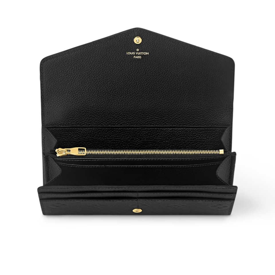 Louis Vuitton Black Sarah Wallet For Women 19cm M82257 view 5