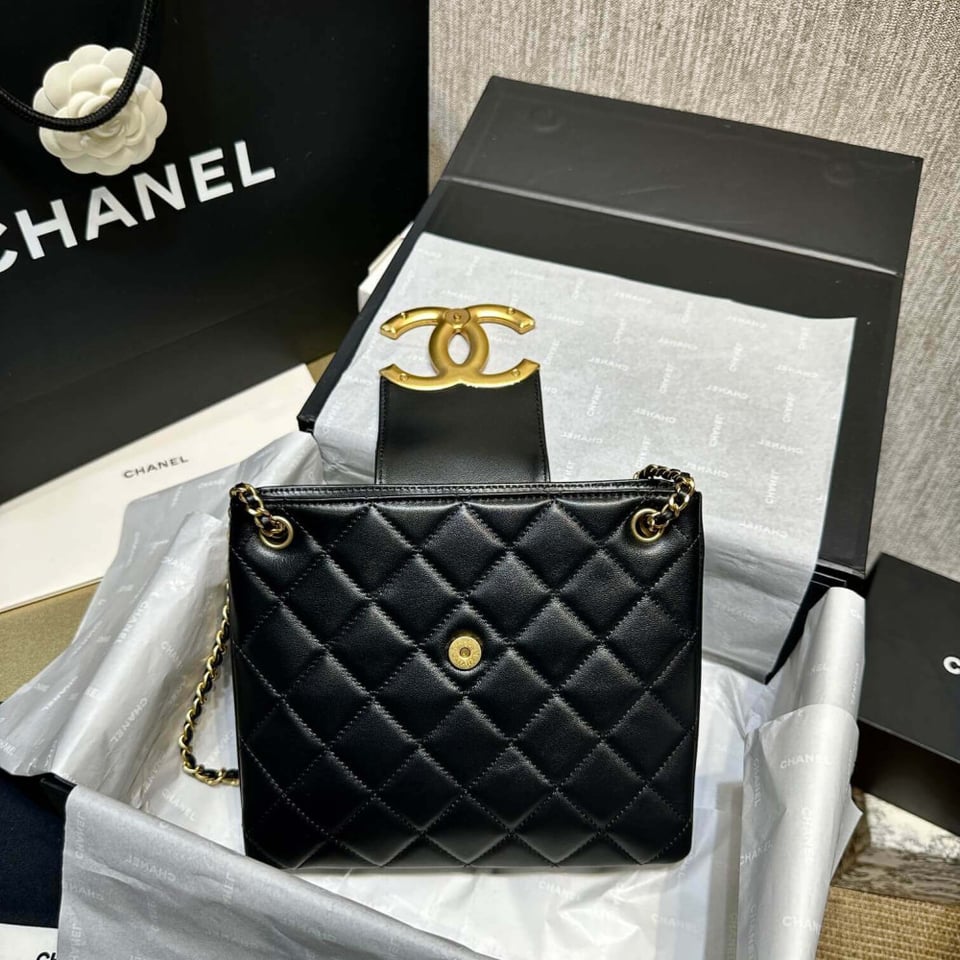 Chanel 24C Quilted Lambskin Shoulder Bag view 14