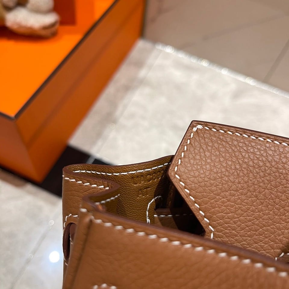 Hermes Birkin 25Cm Gold Togo Leather Silver Hardware view 10