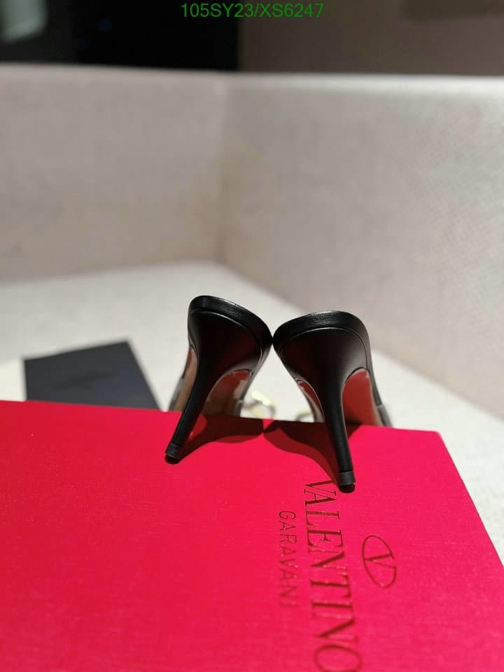 Valentino Vlogo 80 Vinyl Leather Mule In Black view 8