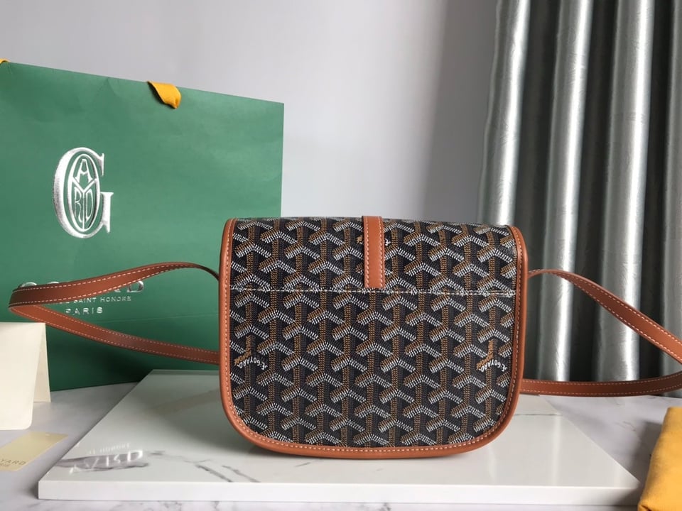 Goyard Belvedere Pm Bag 21Cm Black And Tan Canvas view 4