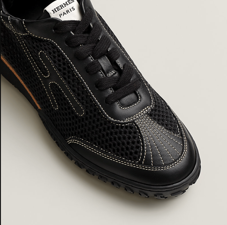 Hermes Jet Black Sneaker view 3