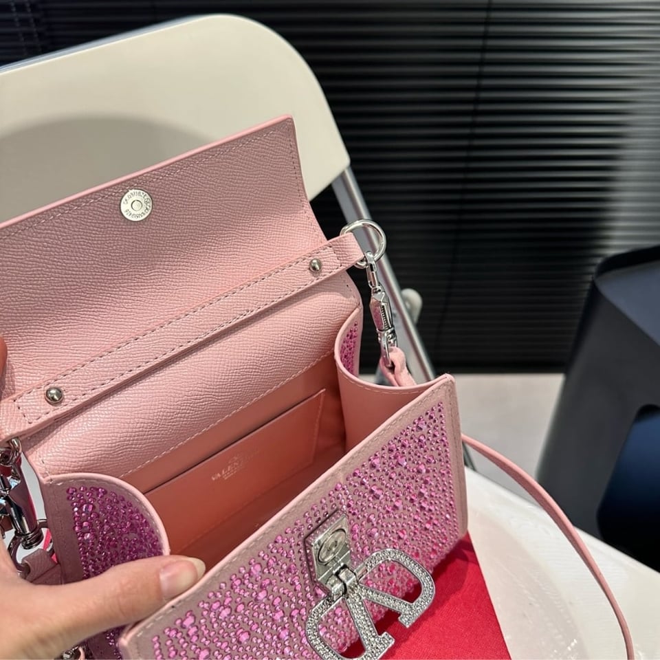 Valentino Vsling Mini Handbag With Sparkling Rose Quartz 19Cm 3W0B0G97Thv D0M view 5